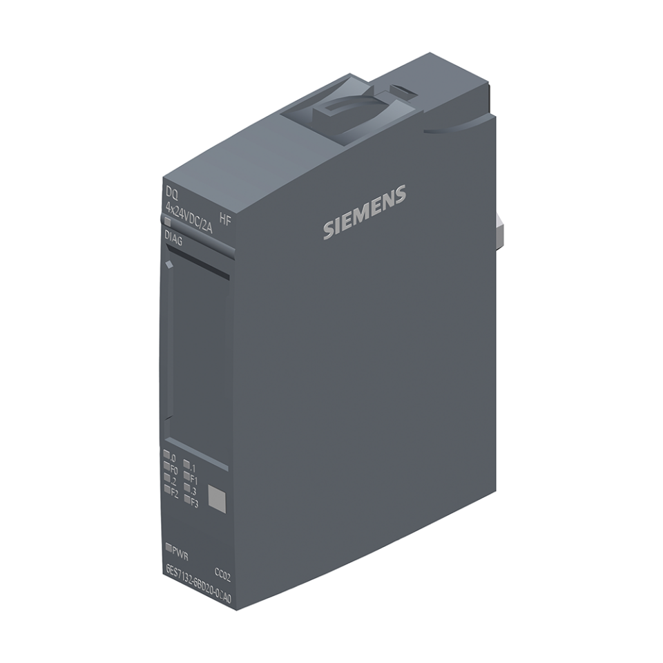 Siemens 6ES7132-6BD20-0CA0 4DQ, 24V, 2A, Dijital Giriş Modülü, High Feature ET-200SP