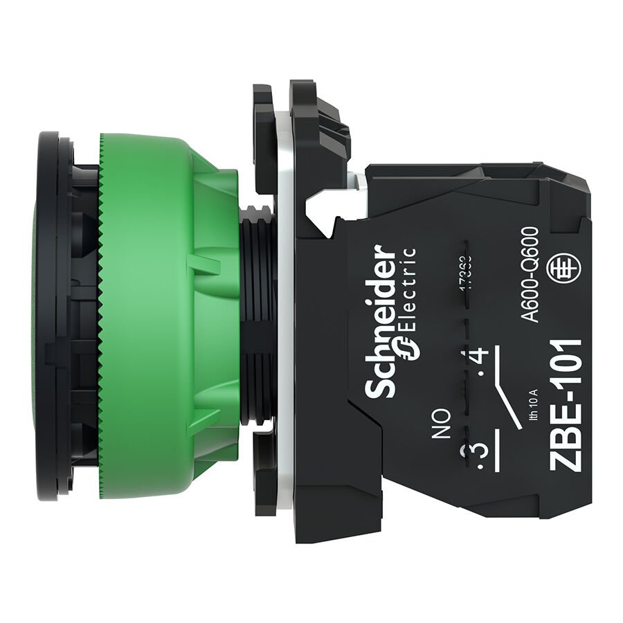 Schneider XB5FA31 Yaylı buton Sarı 1 NA Buton ve Akseuarları