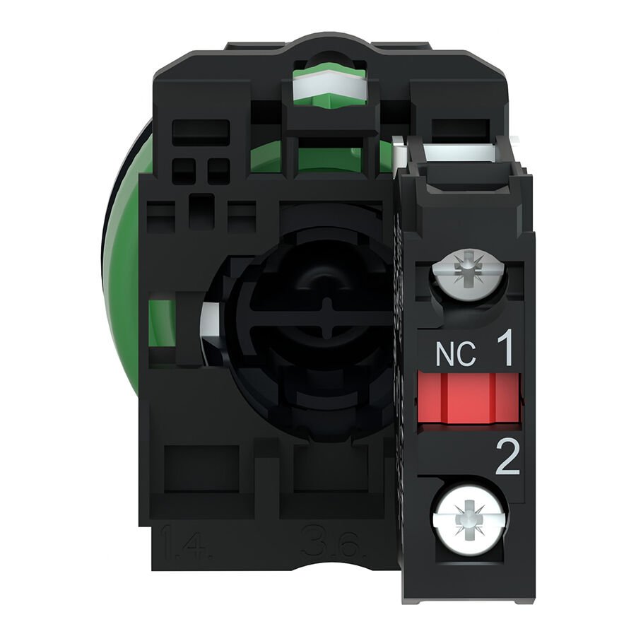 Schneider XB5FA42 Yaylı buton Beyaz 1 NK Buton ve Akseuarları
