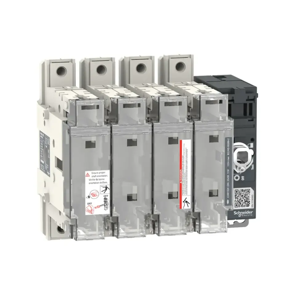 Schneider Electric LV481524, FuPact GS, 125 Amper, 4 Kutuplu, 22X58mm Sigortalar için Yük Ayırıcı