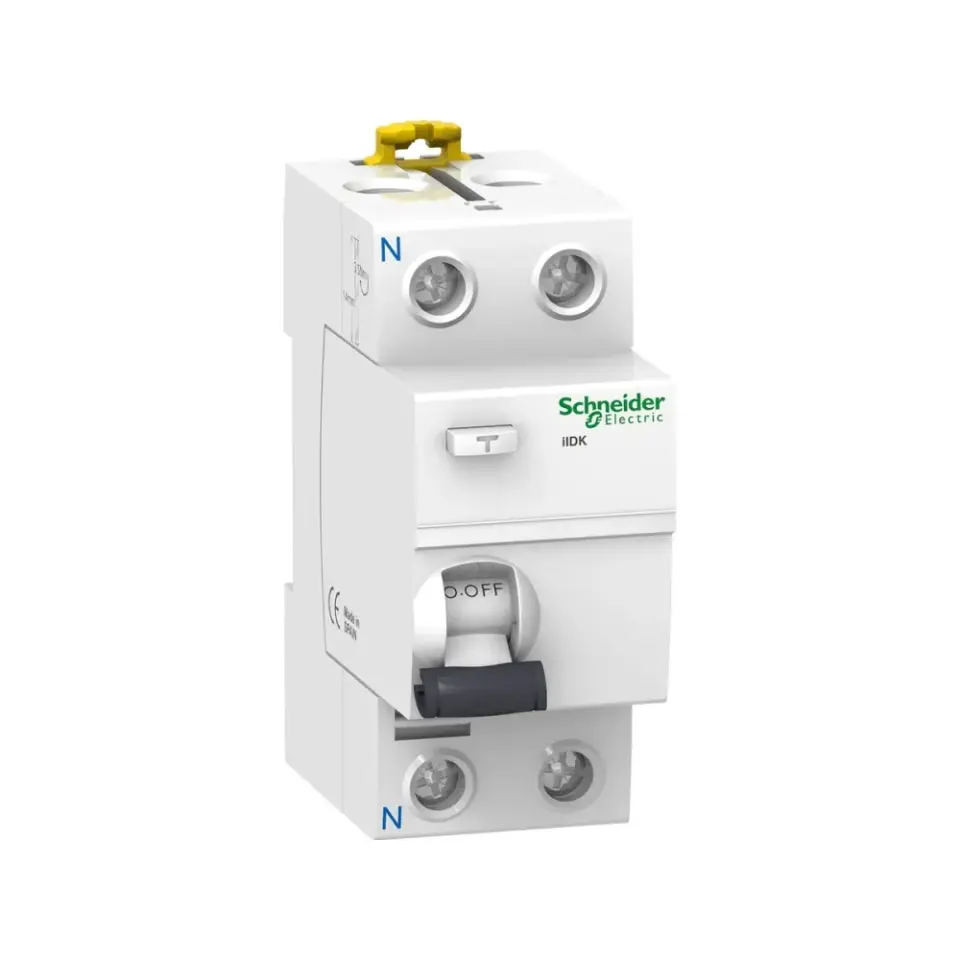 Schneider Electric A9R50225, Acti 9 iIDK, 25 Amper, 30mA, AC Tip, Kaçak Akım Koruma Rölesi, 2 Kutuplu (1 Faz+Nötr)