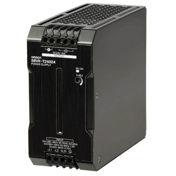 Omron S8VK-T24024 3 Faz 240W 24VDC 10A Ray Tipi Güç Kaynağı