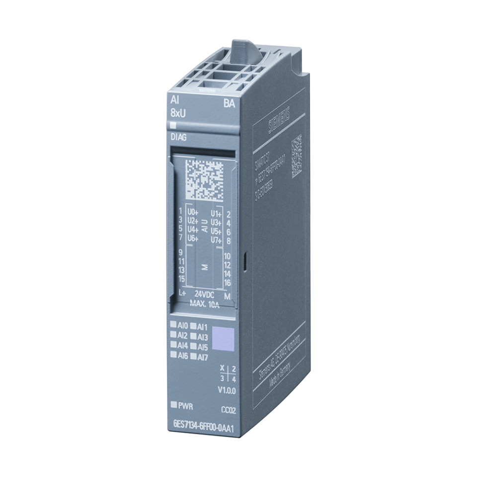 Siemens 6ES7134-6FF00-0AA1 AI 8xU Basic ET-200SP
