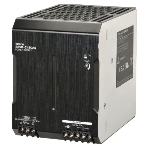 Omron 24V DC 20A S8VK-C48024 Ray Tipi Güç Kaynağı