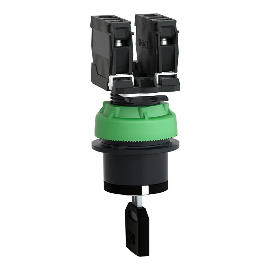 Schneider XB5FG33 Kilitli buton Beyaz 1 NA+1 NA Buton ve Akseuarları