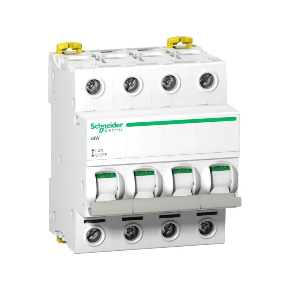 Schneider Electric A9S65463, Acti9 iSW, 63 Amper, 4 Kutuplu, Yük Ayırıcı