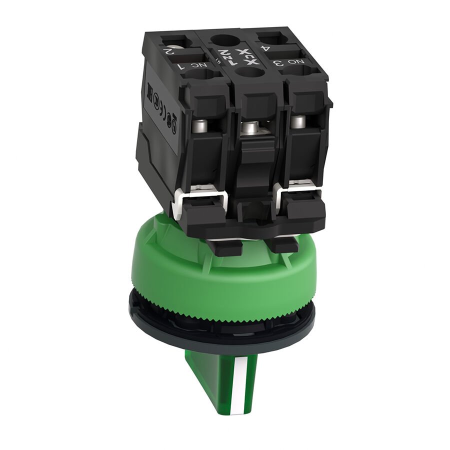 Schneider XB5FK133M5 Işıklı, mandal buton LED 230 VAC Kırmızı 1NA+1NK Buton ve Akseuarları