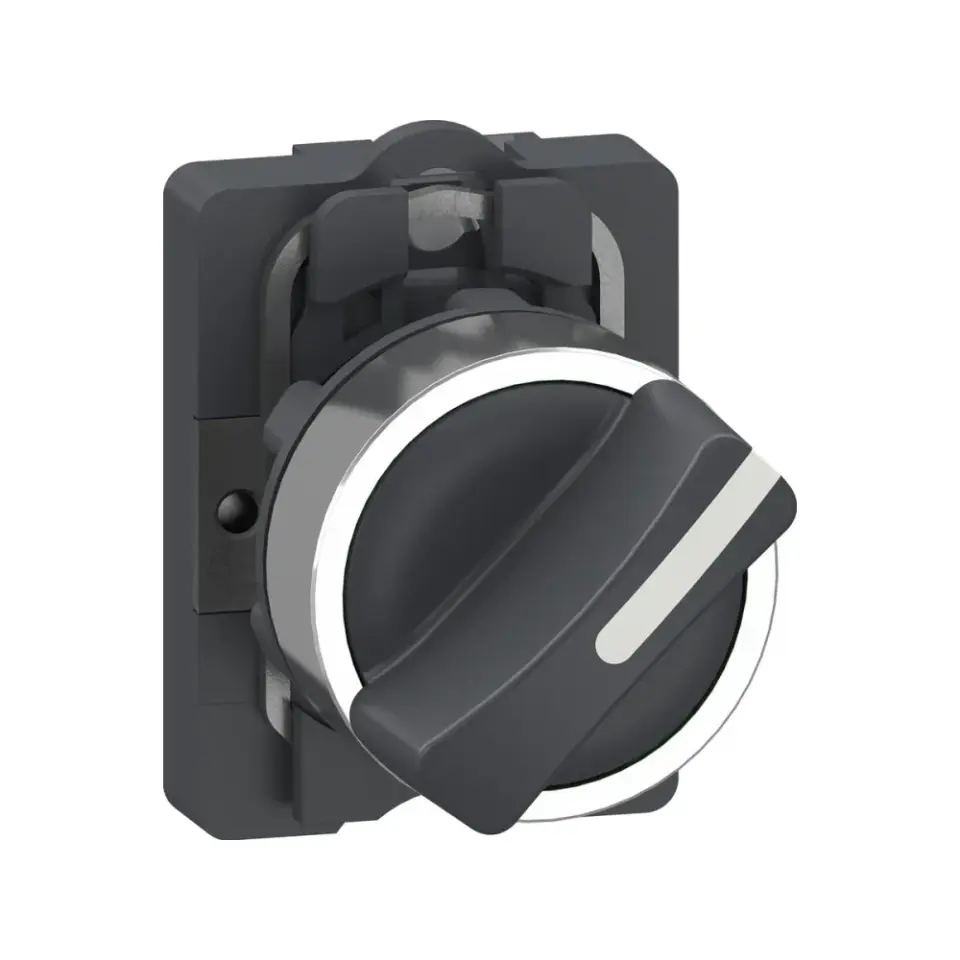 Schneider Electric XA2AD41, Harmony Stil 2, Siyah, Geri Dönüşlü Mandal Buton, 0-1 Konumlu, 1NA, 22mm