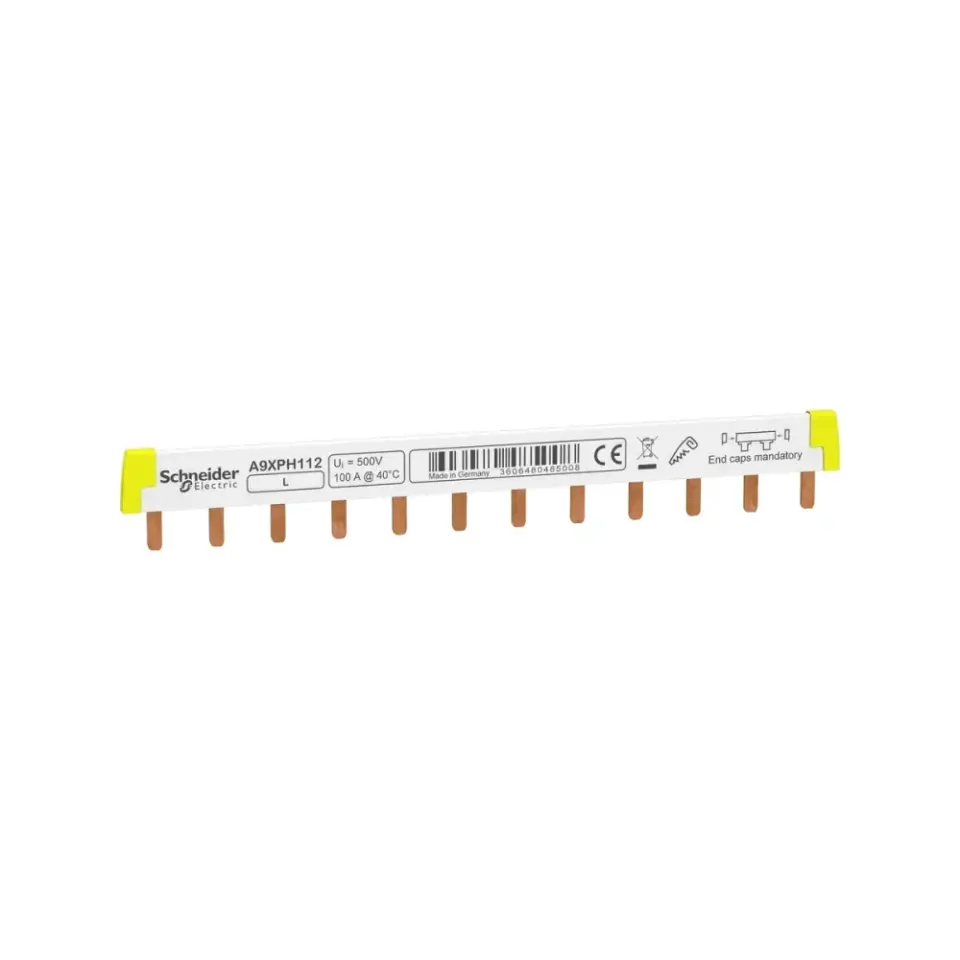 Schneider Electric A9XPH112, Acti 9, 100 Amper, 1 Kutuplu, 12 Modül, Tarak Otomat Barası