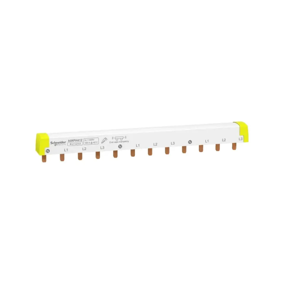 Schneider Electric A9XPH412, Acti 9, 100 Amper, 4 Kutuplu, 12 Modül, Tarak Otomat Barası