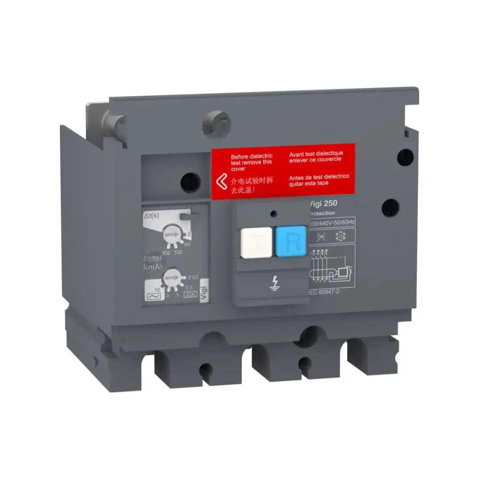 Schneider Electric LV529492, VigiPact, CVS250 3 Kutuplu Kompakt Şalterler için Toprak Kaçağı Koruma Modülü, 30mA-10A
