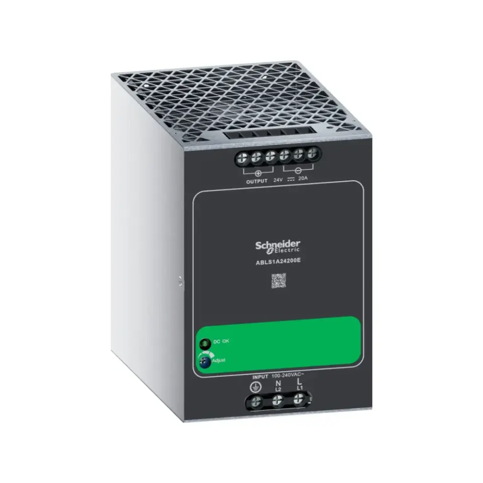 Schneider Electric ABLS1A24200E, Modicon Easy, 20 Amper, 480W, 24 Volt DC, Anahtarlamalı Güç Kaynağı