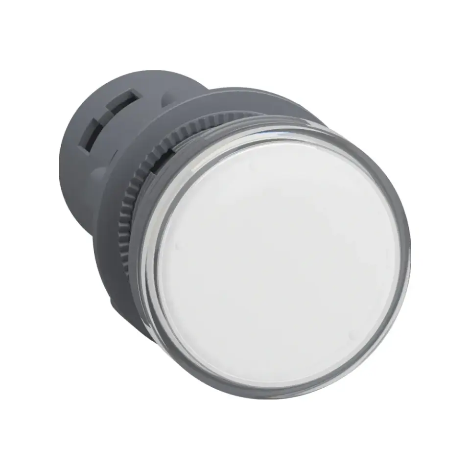 Schneider Electric XA2EVB1LC, Harmony Stil 2, Beyaz, Monoblok Sinyal Lambası, 24 Volt AC/DC, 22mm