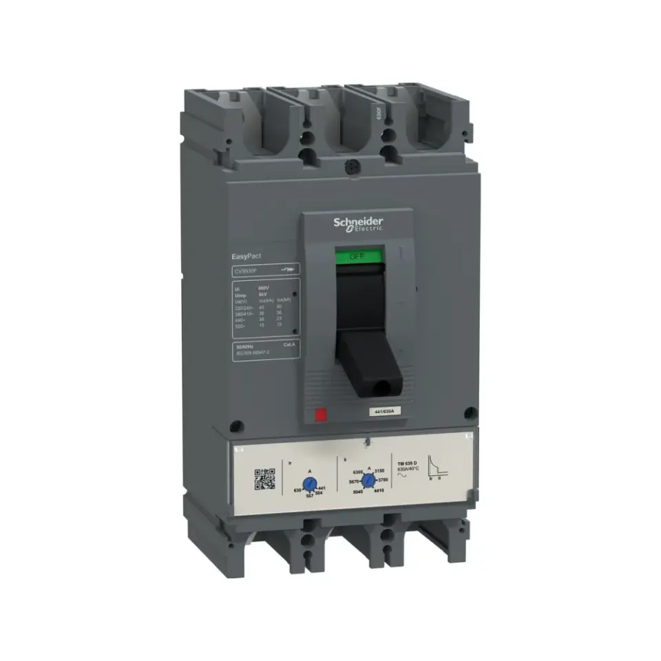 Schneider Electric LV563307, EasyPact CVS, 441-630 Amper, 3 Kutuplu, 36 kA, Kompakt Şalter, CVS630F, TM630D