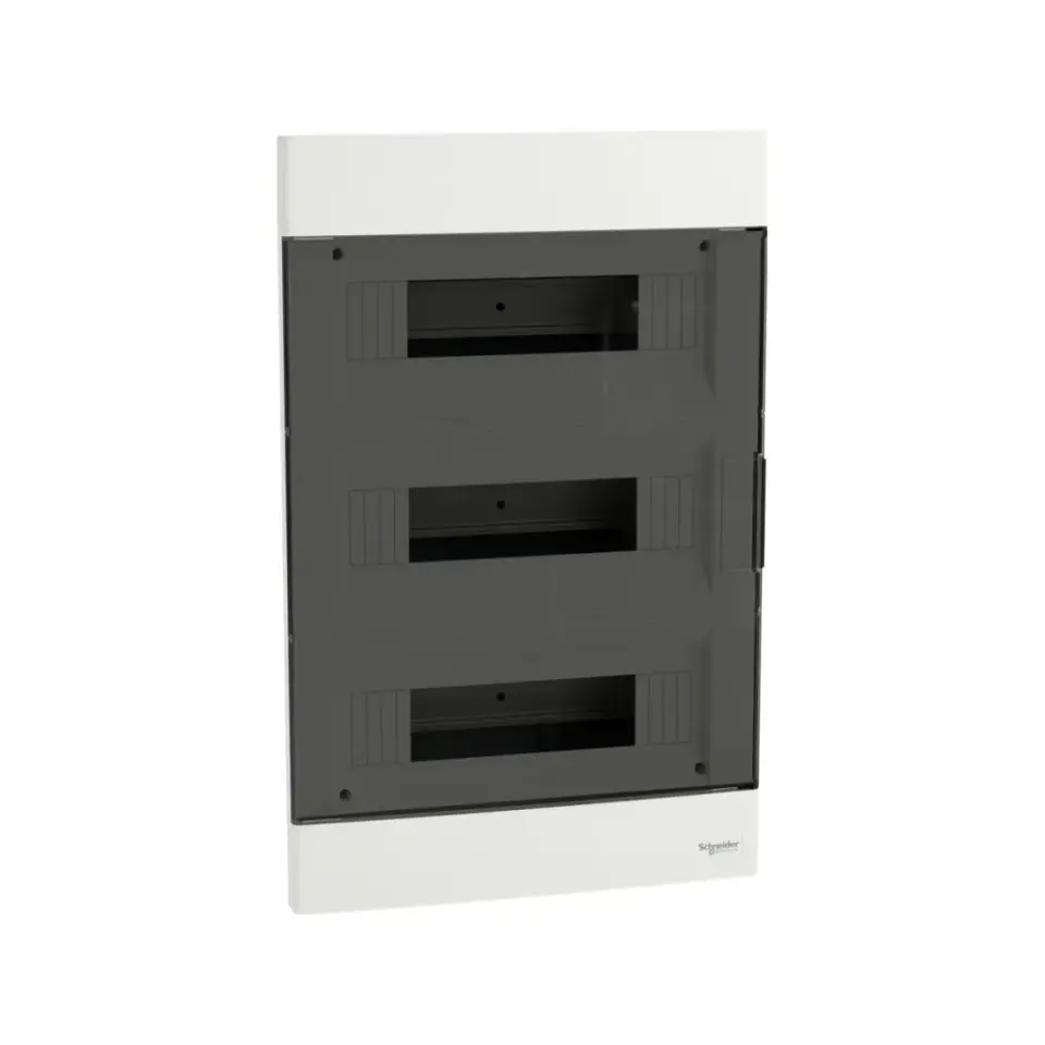 Schneider Electric EZ9EUE312, Easy 9, 36 Modül, 3 Sıralı, Şeffaf Kapaklı, Halojen Free, Sıvaaltı Sigorta Kutusu, 26x46x11cm