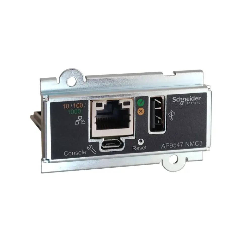 Schneider Electric AP9547, Easy UPS 3S, 3M ve 3L Serisi İçin Ağ Yönetim Kartı