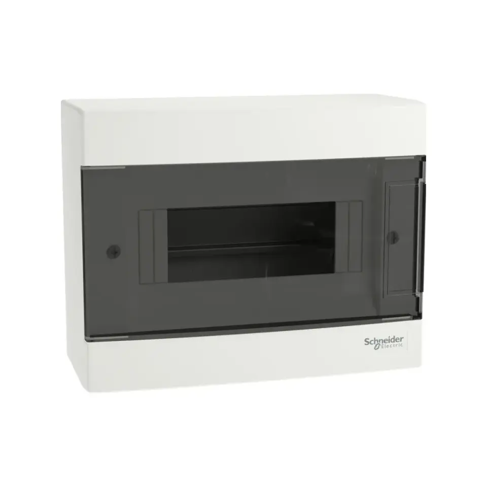 Schneider Electric EZ9EUG108, Easy 9, 8 Modül, Şeffaf Kapaklı, Halojen Free, Sıvaüstü Sigorta Kutusu, 22x17x10cm