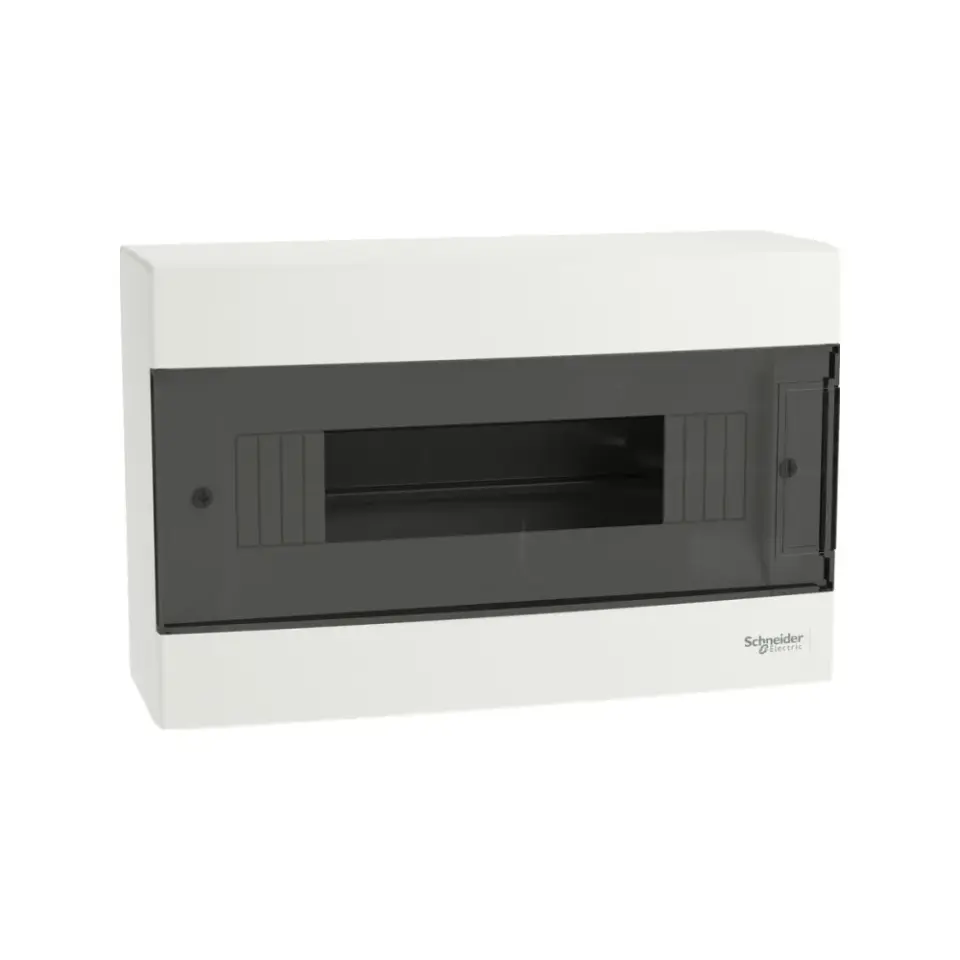 Schneider Electric EZ9EUG112, Easy 9, 12 Modül, Şeffaf Kapaklı, Halojen Free, Sıvaüstü Sigorta Kutusu, 29x19x10cm