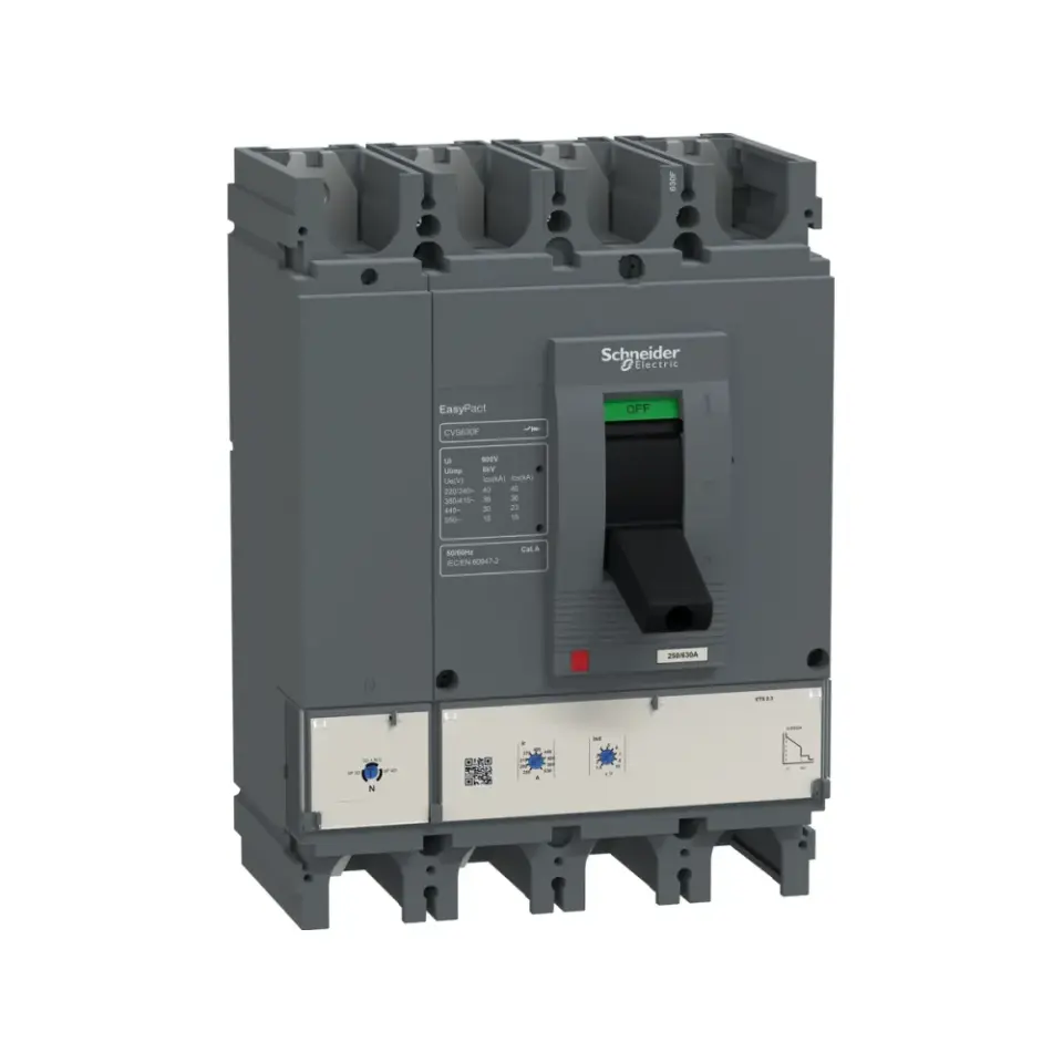 Schneider Electric LV563506, EasyPact CVS, 325-630 Amper, 4 Kutuplu, 36 kA, Kompakt Şalter, CVS630F, ETS630