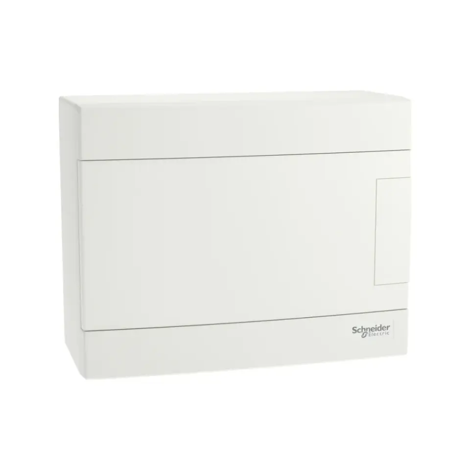 Schneider Electric EZ9EUH108, Easy 9, 8 Modül, Beyaz Opak Kapaklı, Halojen Free, Sıvaüstü Sigorta Kutusu, 22x17x10cm