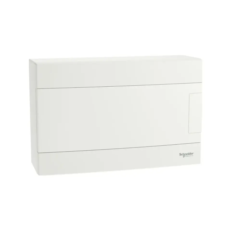 Schneider Electric EZ9EUH112, Easy 9, 12 Modül, Beyaz Opak Kapaklı, Halojen Free, Sıvaüstü Sigorta Kutusu, 29x19x10cm