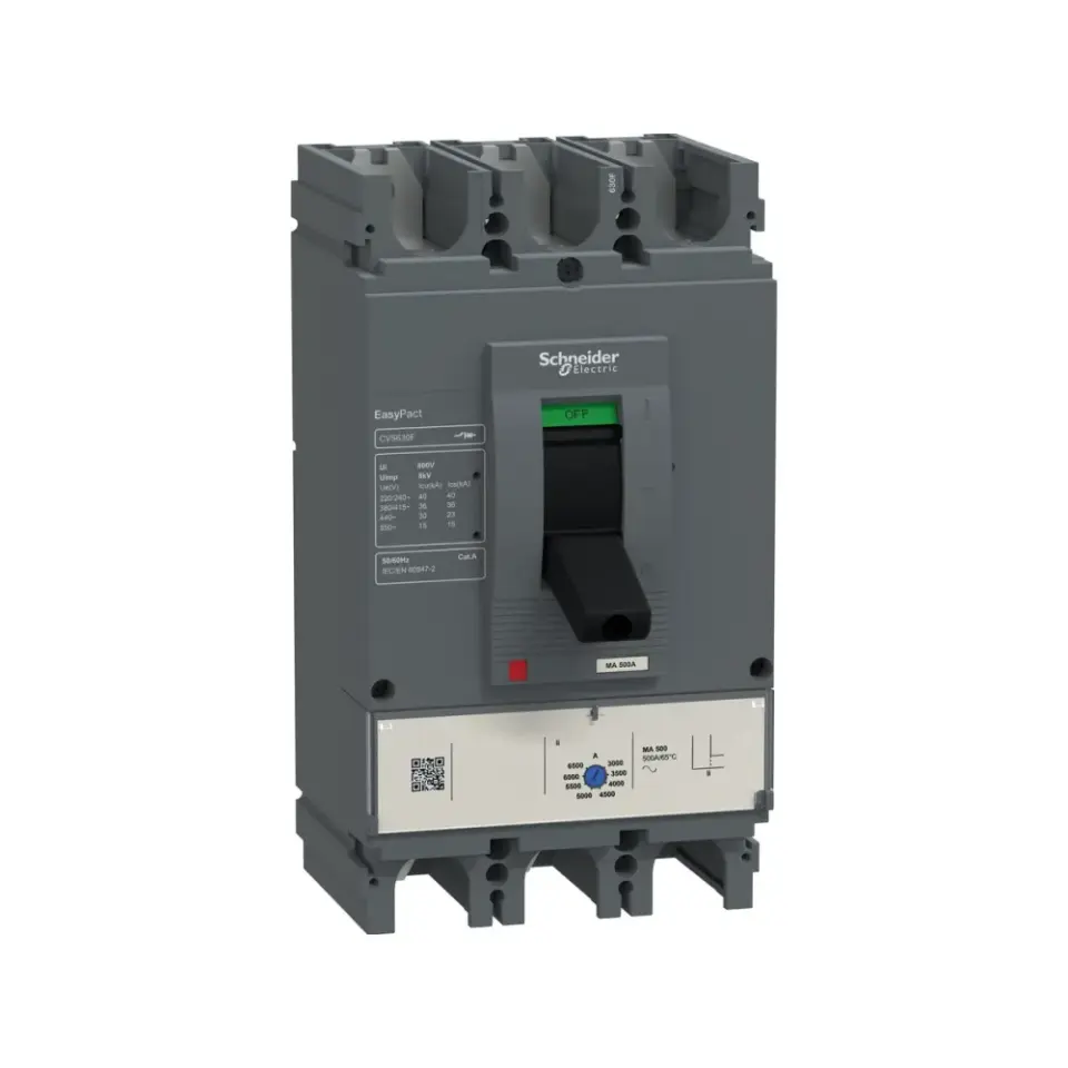 Schneider Electric LV563550, EasyPact CVS, 500 Amper, 200-250 kW, Motor Koruma Şalteri, 36 Ka