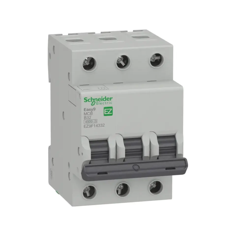 Schneider Electric EZ9F14332, Easy9, 32 Amper, 3 Kutuplu, B Tipi, Otomatik Sigorta, 4.5 kA, 3x32B