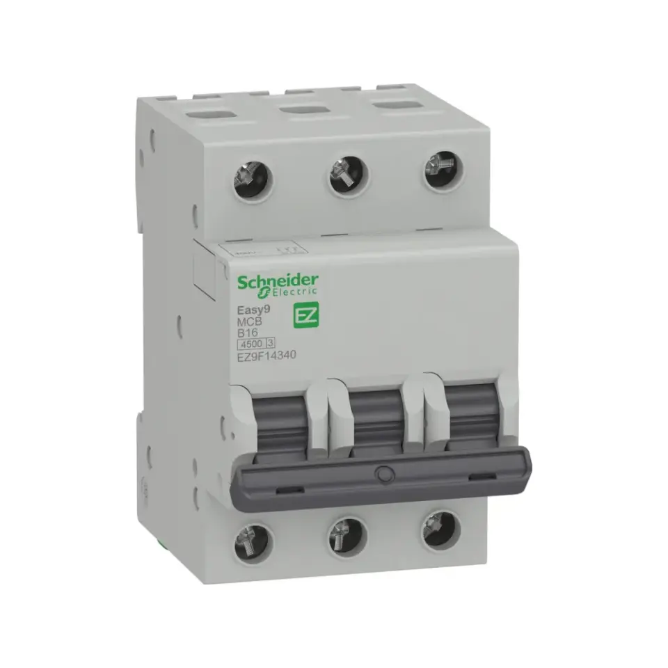 Schneider Electric EZ9F14340, Easy9, 40 Amper, 3 Kutuplu, B Tipi, Otomatik Sigorta, 4.5 kA, 3x40B