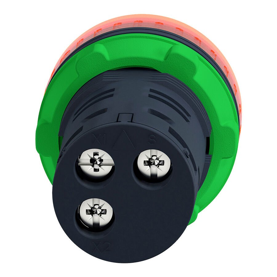Schneider XB5KS2B4 90 db ışıklı buzzer 24V AC/DC Kırmızı Buton ve Akseuarları