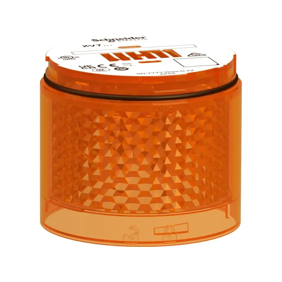Schneider Electric XVB7C25, Harmony XVB7, Ø70mm, Turuncu Sabit LED Işıklı Kolon Modülü