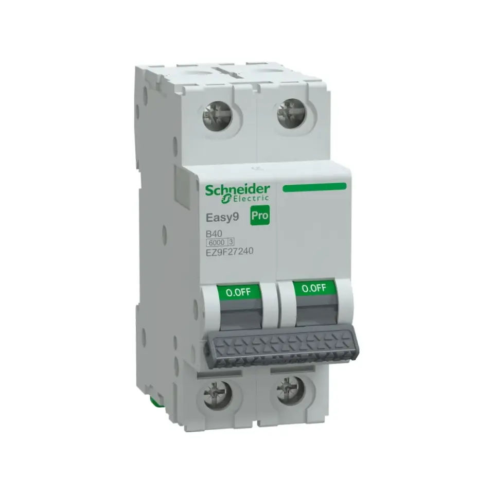 Schneider Electric EZ9F27240, Easy9 Pro, 40 Amper, 2 Kutuplu, B Tipi, Otomatik Sigorta, 6 kA, 2x40B