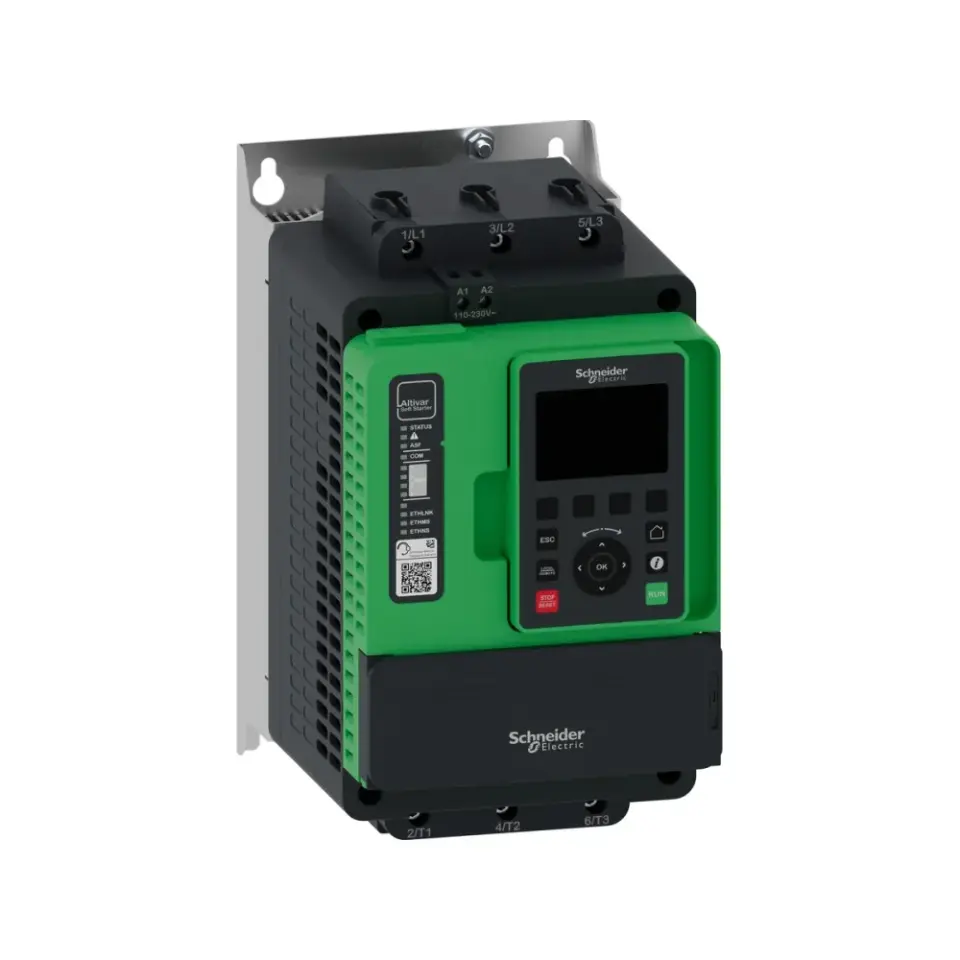 Schneider Electric ATS490D62Y, Altistart 490, 30 kW, 62 Amper, Yumuşak Yolverici(SoftStarter), 208-690 Volt AC