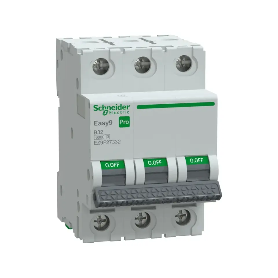 Schneider Electric EZ9F27332, Easy9 Pro, 32 Amper, 3 Kutuplu, B Tipi, Otomatik Sigorta, 6 kA, 3x32B