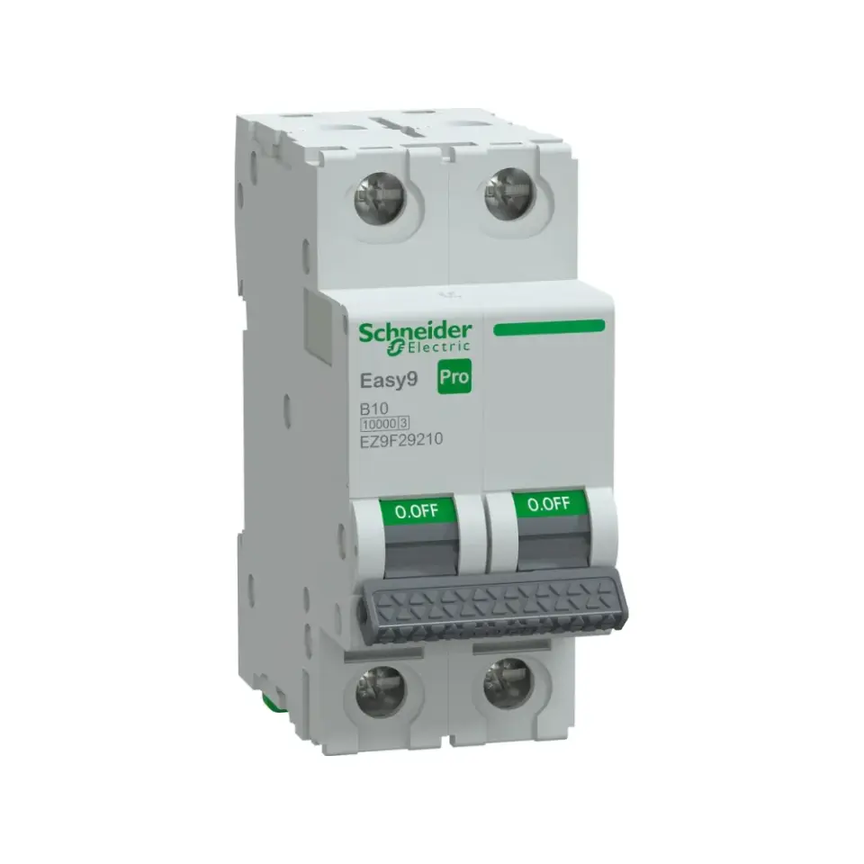 Schneider Electric EZ9F29210, Easy9 Pro, 10 Amper, 2 Kutuplu, B Tipi, Otomatik Sigorta, 10 kA, 2x10B