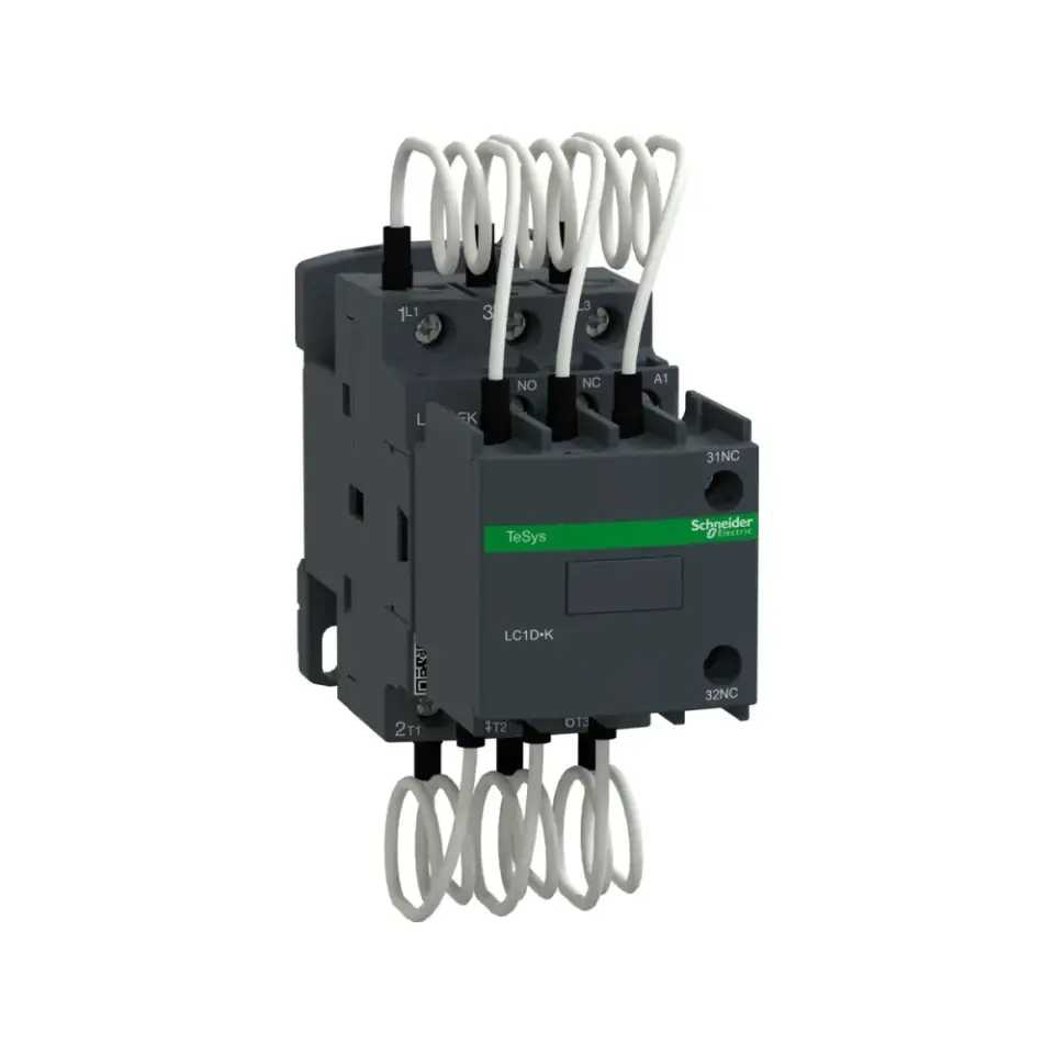 Schneider Electric LC1DFKF7, TeSys Deca, 12.5 kVar, Kompanzasyon Kontaktörü, 110 Volt AC, 1NA+1NK
