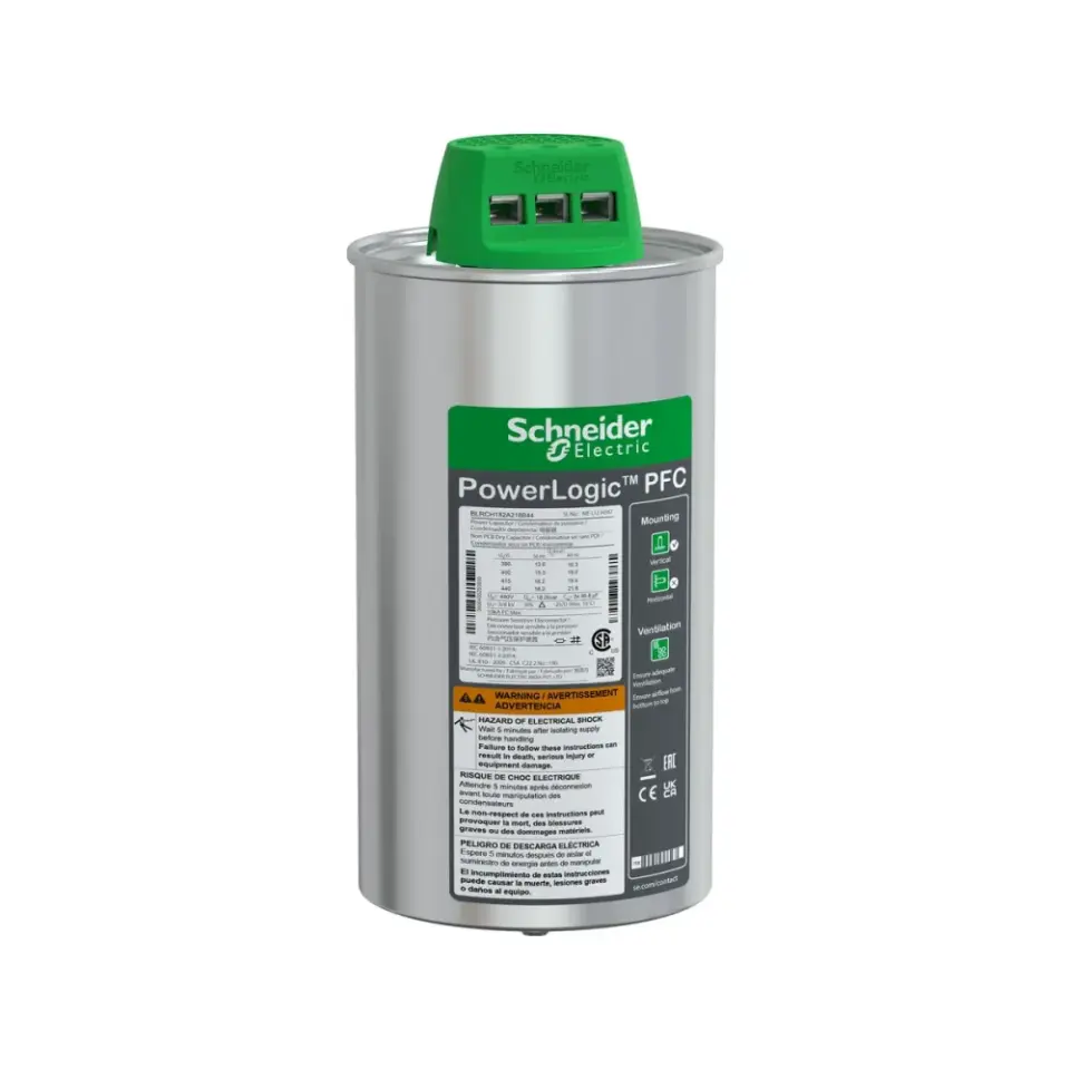 Schneider Electric BLRCH182A218B44, PowerLogic VarPlusCan, 18.2 kVAR, 440 Volt, Trifaze, Ağır Yük Kondansatörü
