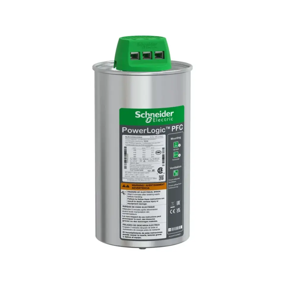 Schneider Electric BLRCH208A250B48, PowerLogic VarPlusCan, 20.8 kVAR, 480 Volt, Trifaze, Ağır Yük Kondansatörü