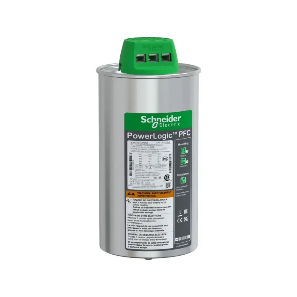 Schneider Electric BLRCH227A272B48, PowerLogic VarPlusCan, 22.7 kVAR, 480 Volt, Trifaze, Ağır Yük Kondansatörü