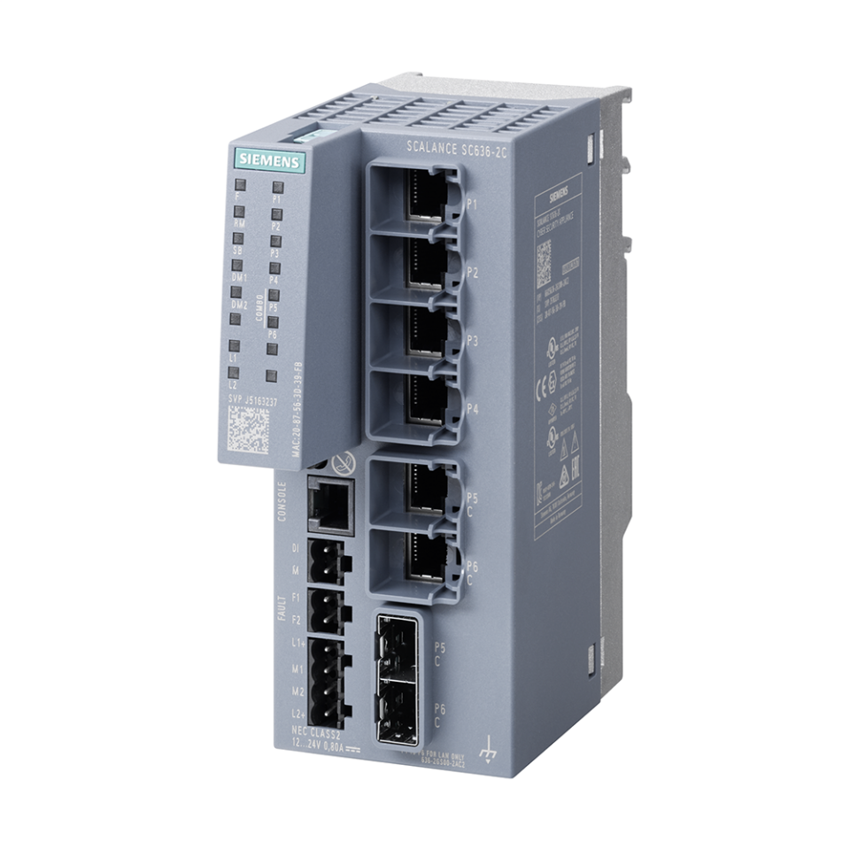 Siemens 6GK5636-2GS00-2AC2 SCALANCE SC636-2C Scalance / Haberleşme Sistemleri