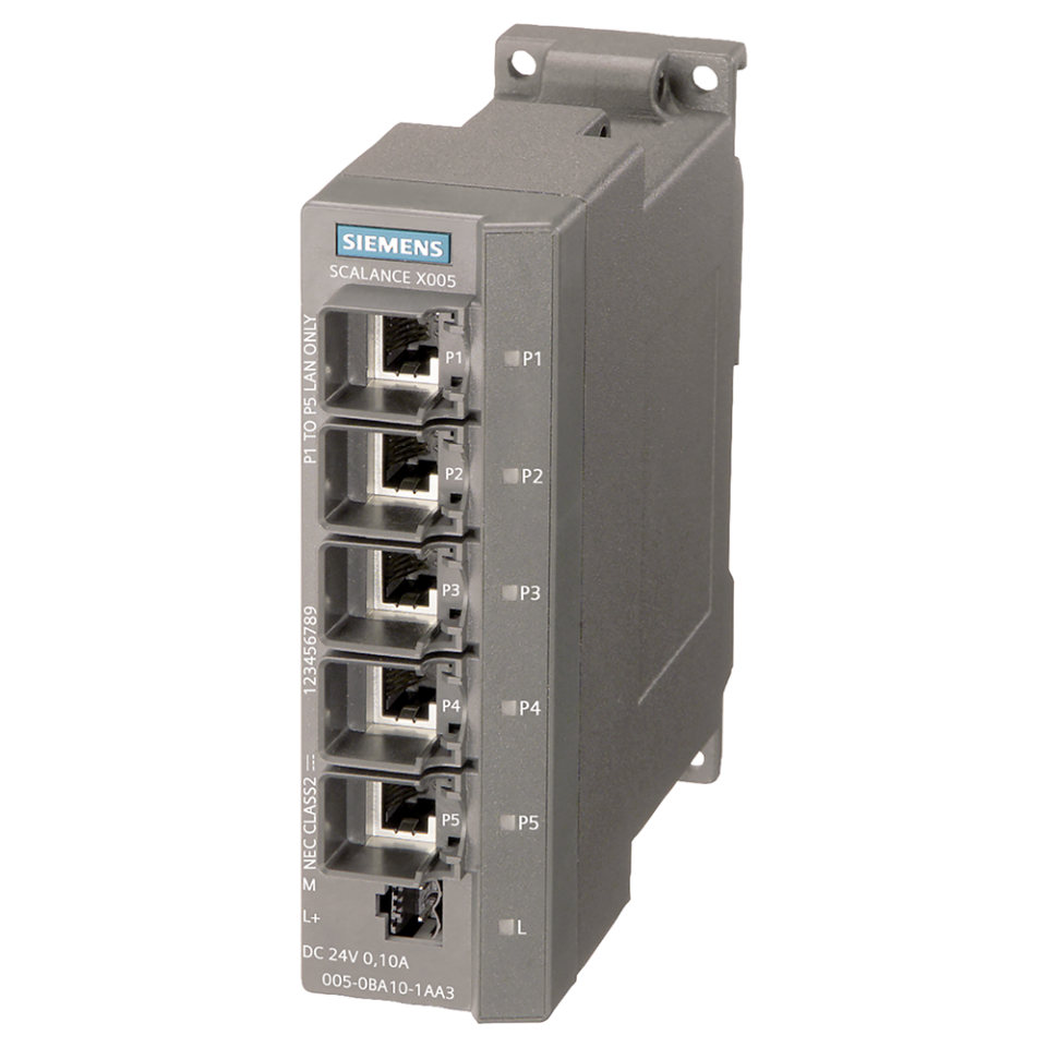 Siemens 6GK5005-0BA10-1AA3 SCALANCE X005 Scalance / Haberleşme Sistemleri