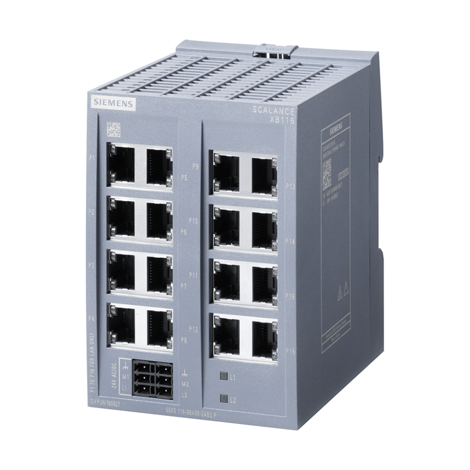 Siemens 6GK5116-0BA00-2AB2 SCALANCE XB116 Scalance / Haberleşme Sistemleri
