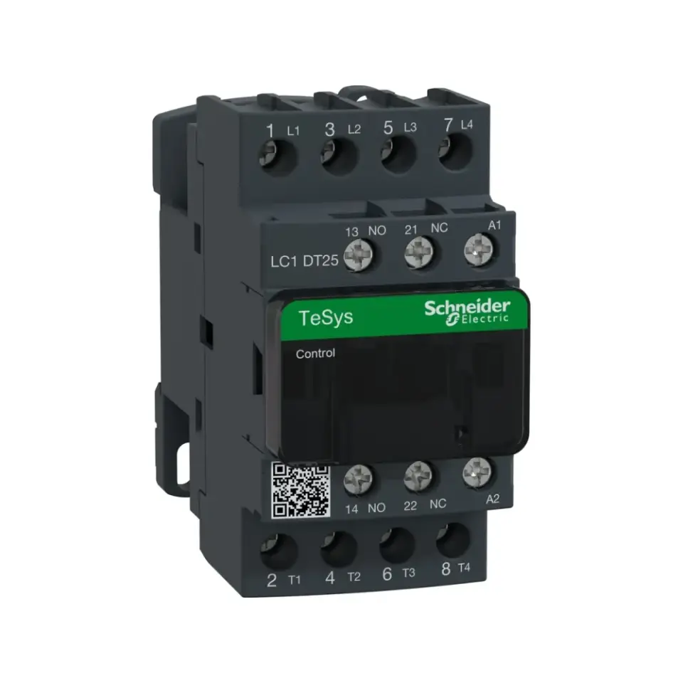 Schneider Electric LC1DT25B7, TeSys Deca, 25 Amper, 4 Kutuplu, Kontaktör, 24 Volt AC, 1NA+1NK