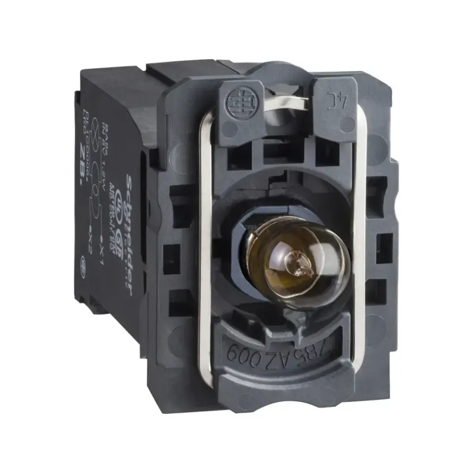 Schneider Electric ZB5AV8, Harmony Stil 5, BA9s Ampullü Sinyal Lambası Gövdesi, 440-480 Volt AC
