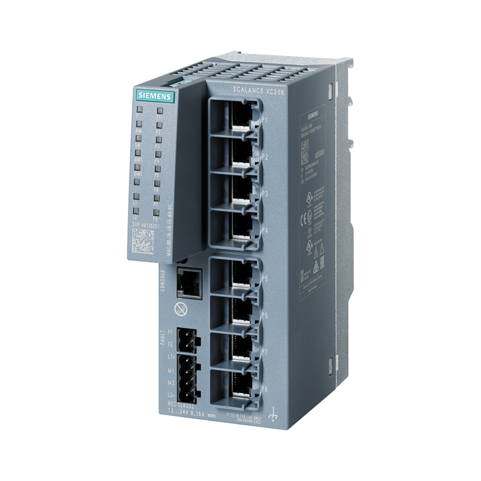 Siemens 6GK5208-0BA00-2AC2 SCALANCE XC208 Scalance / Haberleşme Sistemleri