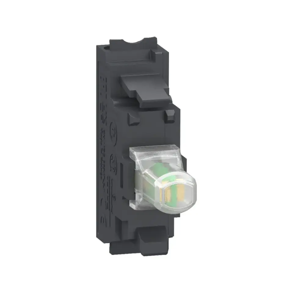 Schneider Electric ZBVB15, Harmony Stil 4 ve Stil 5, Beyaz LED Aydınlatma Bloğu, 24 Volt AC/DC, Yaylı Klemens Bağlantılı