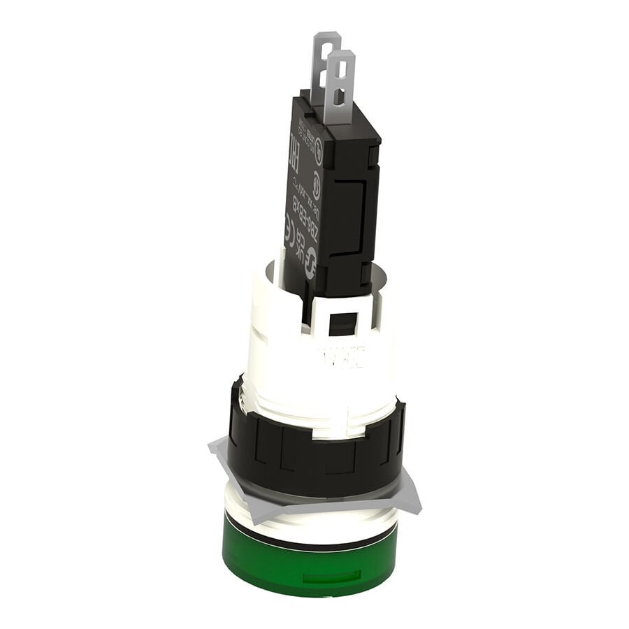 Schneider XB6AV3BB ROUND PIL.LIGHT GREEN 6-2 Buton ve Akseuarları