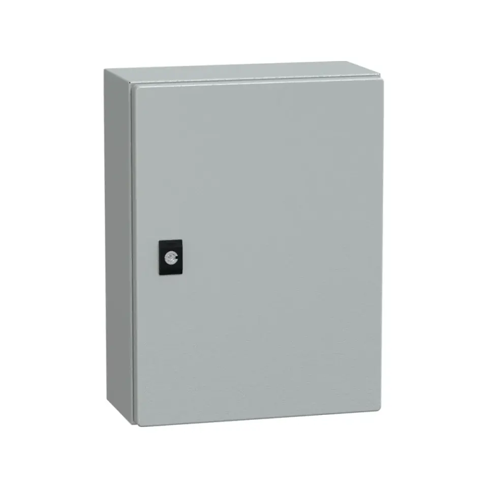 Schneider Electric NSYCRN43150, PanelSeT CRN, 400x300x150mm, Düz Kapılı Duvar Tipi Metal Pano, IP66, Montaj Plakasız