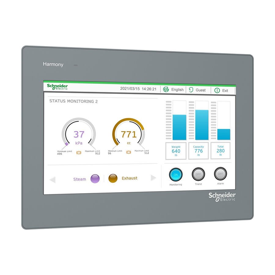 Schneider HMIET6500 10'' TFT Color LCD, WVGA, 16M renk , 256 MB DDR , 2 x Com, Operatör Paneller