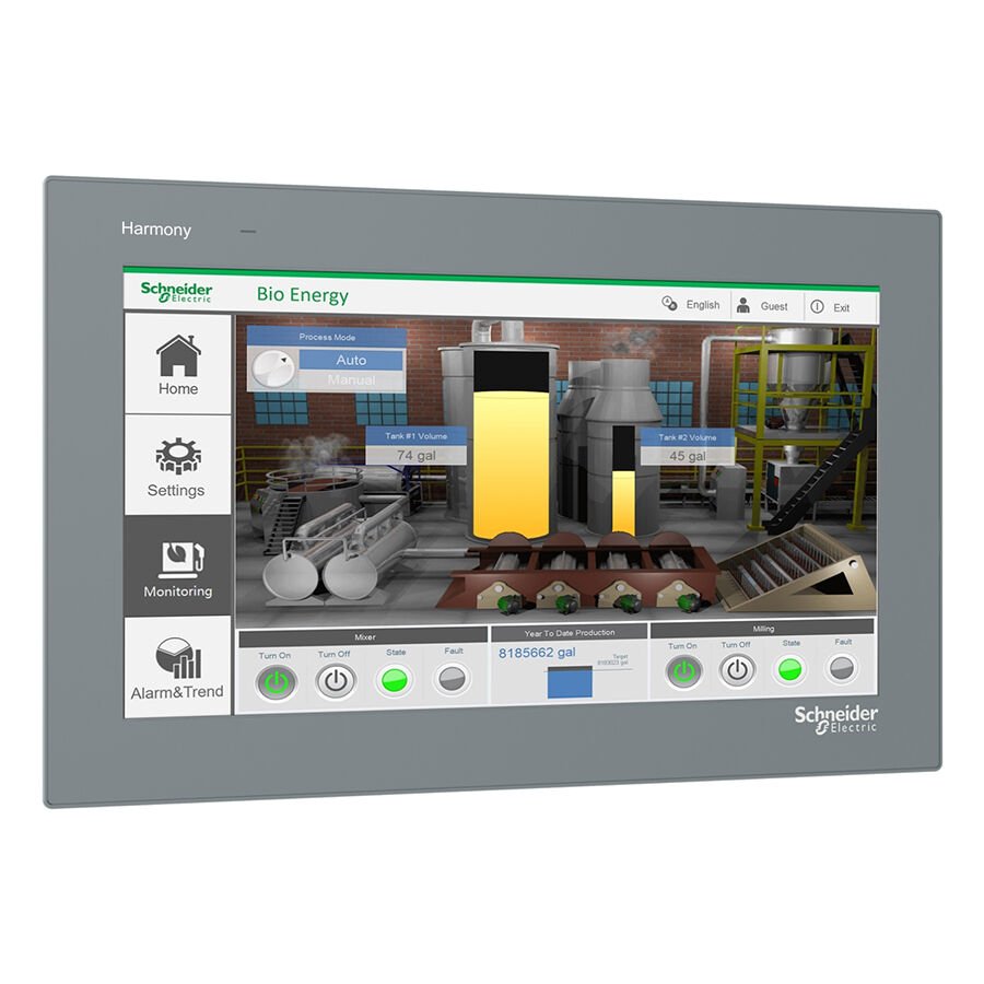 Schneider HMIET6700 15'' TFT Color LCD, WVGA, 16M renk , 256 MB DDR , 2 x Com, Operatör Paneller