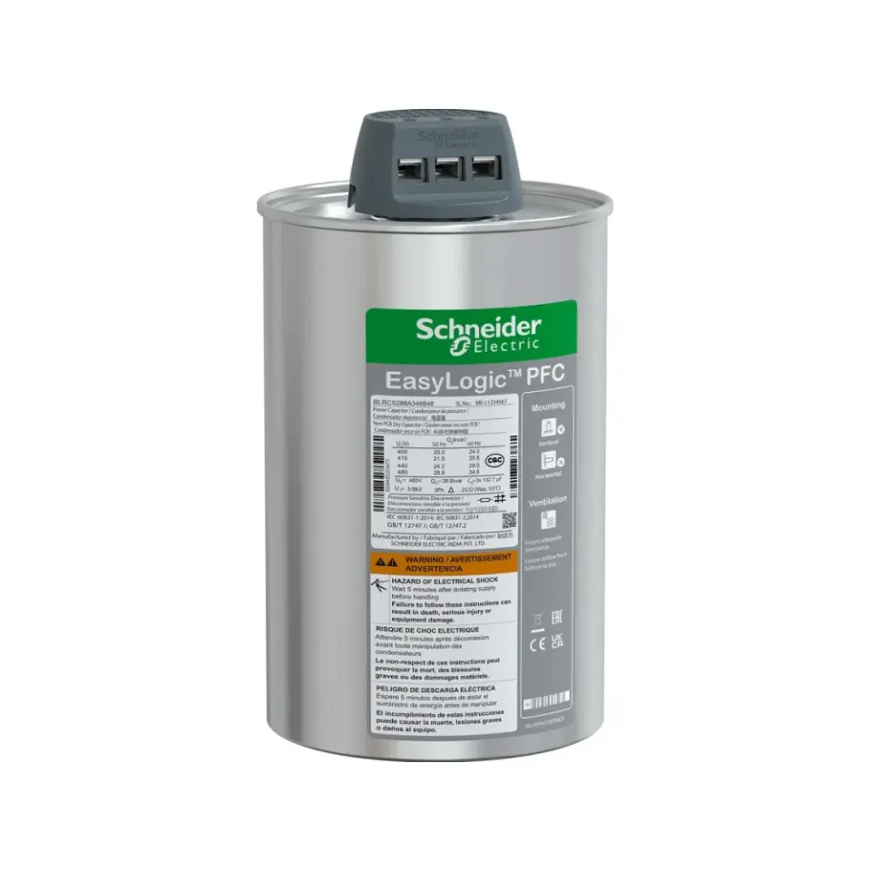 Schneider Electric BLRCS288A346B48, EasyLogic EasyCan, 28.8 kVAR, 480 Volt, Trifaze, Standart Yük Kondansatörü